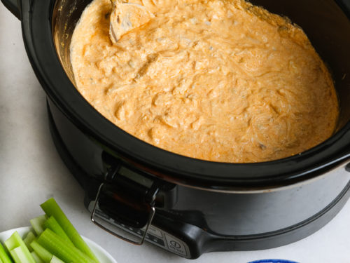 Slow Cooker Buffalo Chicken Dip - Gimme Some Oven