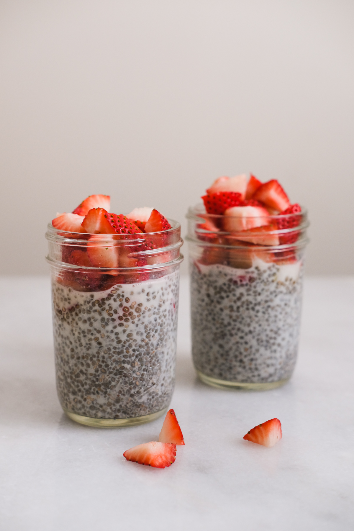Overnight Chia Seed Breakfast Pudding Jars